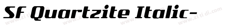 SF Quartzite Italic字体转换